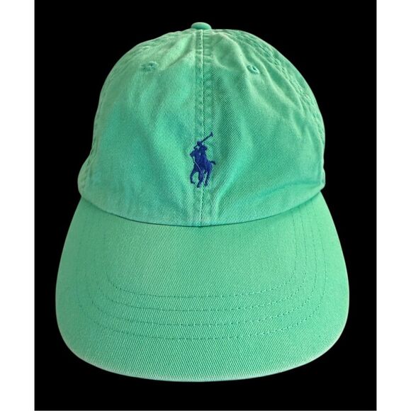 Polo Ralph Lauren Men's Green Cotton Twill Ball Cap Hat One Size Embroidered - Picture 2 of 7